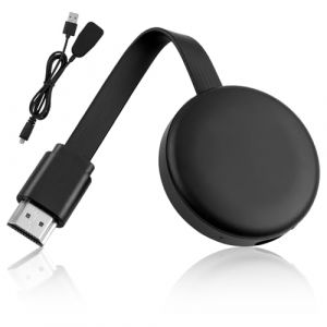 Miracast HDMI Dongle, 4K/2.4GHz Wireless Display Adapter WiFi, sans Fil Dongle HDMI WiFi, Compatibles Android/iOS/i-Phone/i-Pad/Mac OS/Windows/Moniteur/TV, Supporte Miracast, Airplay, DLNA (ZhangLiangXu, neuf)