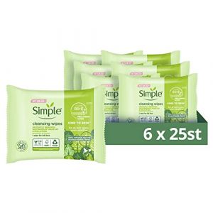 Simple Lot de 6 lingettes nettoyantes pour le visage n°1 au Royaume-Uni (Everyday+Essentials, neuf)