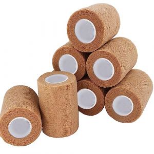Bandage Autoadh&eacute;sif, 8 Rouleaux 7.5cm x 4.5m Bande Cohesive pour Les Humains Et Les Animaux, Bande Strapping Adh&eacute;sif pour Gonflement Des Chevilles, Sports, Animaux (Yelschwa, neuf)