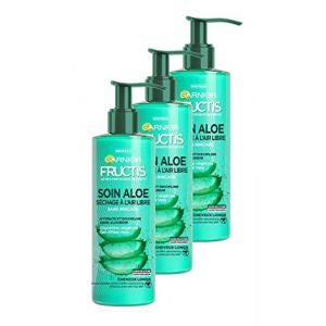 Garnier Fructis Lotion Tonique Soin Aloe Hydra Bomb Séchage à l'Air Libre Cheveux Longs 1.2 L - Lot de 3 (Global Treasure’s, neuf)