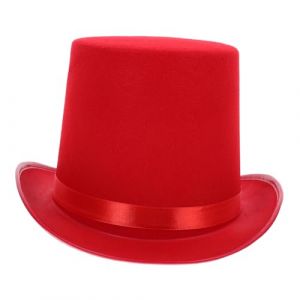 TOPPERFUN chapeau de magicien costumes chapeaux adultes casquette de magicien chapeau haut de forme pour femme habiller des chapeaux chapeau tricorne clé chapeau rouge chapeaux de magicien (Linuya, neuf)