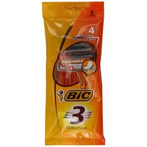 BIC Lot de 3 Pochettes de 4 Rasoirs N°3 Sensitive (3 lames ) + Bande lubrifiante (Achats-en-nord / Worldmagic, neuf)