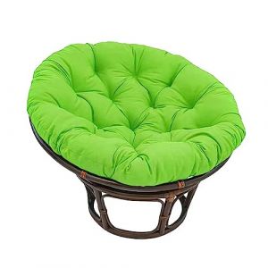 Grand Coussin Rond pour Chaise Papasan, Coussin Épais pour Chaise Suspendue pour l'Extérieur, Coussin de Siège pour Panier Suspendu en Rotin, Coussin de Remplacement pour Nid d'Oeuf (Color : Green, (LMRZFC, neuf)