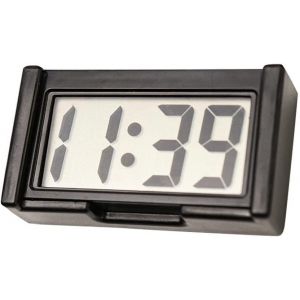 Horloge de Voiture Poche Universelle Mini Horloge num&eacute;rique Montre autocollante pour Tableau de Bord de Voiture Auto Bateau v&eacute;lo Maison Horloge &eacute;lectronique (YSB-store, neuf)