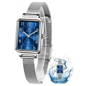 Taxau Montre pour Femme Montre Femme Montres Femmes Cadran Carr&eacute; Compact Montre-Bracelet Femme D&eacute;contract&eacute;e Professionnelle R&eacute;glable &Eacute;l&eacute;gante Montres Femmes Montre Femme Luxe Montre Femme &Eacute;tanche (JBWATCH, neuf)