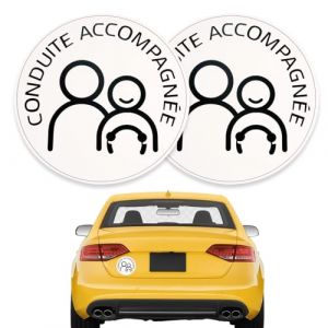 1PCS Conduite Accompagn&eacute;e Magnetique,Disques Conduite Accompagn&eacute;e,Disque de 15 cm de Diam&egrave;tre,Disque pour Conduite Accompagn&eacute;e Aimant&eacute;,Conduite accompagn&eacute;e autocollant adh&eacute;sif pour jeune conducteur. (DanLanYi, neuf)