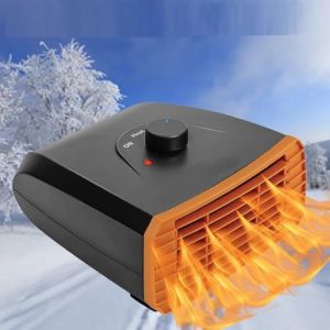 Riloer 150W 12V 2 en 1 Voiture Auto Allume-Cigare Chauffage, Ventilateur De Refroidissement Dégivrage Antibuée 120W Portable Chauffage De Voiture Dégivreur (LanCo2020, neuf)