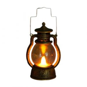 ISAKEN Lanterne de tempête LED lampe à kérosène lampe à ouragan lanterne à pétrole lampes à suspendre lanterne de table pour maison, jardin, camping (Qpolly, neuf)