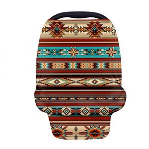 Wanyint Housse de siège auto pour bébé - Motif aztèque - Pour garçons et filles - Multi-usage - Couverture d'allaitement - Couverture de siège de voiture - Housse de poussette pour bébé (Wanyinteur, neuf)