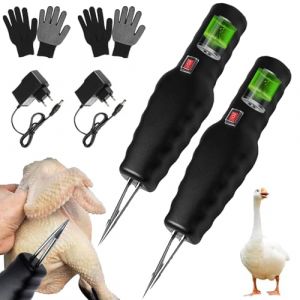 Plumeuse de Volaille,2 Pièces Plucker de Poulet électrique Rapide,Machine À Plumer les Poulets,Machine D'épilation pour Canard,Plumeuse à Main pour volailles,pour Volaille,Poulet,Canard (HUIKUANGEU, neuf)