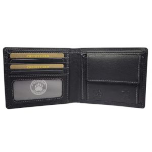 Frédéric&Johns ® - Portefeuille Homme Cuir Vintage RFID - Modèle Earth en Cuir Véritable (Noir) (LILOSAC, neuf)