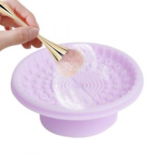 Tapis de nettoyage pour pinceaux de maquillage | Tapis de nettoyage pour pinceaux &agrave; usage humide et sec, support de pinceaux de maquillage, outil de nettoyage pour le rangement et le s&eacute;chage &agrave; l'air (vuarend, neuf)