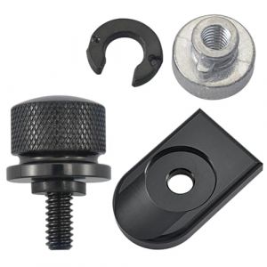 EIHI Boulon Selle de Moto en Aluminium,Vis de Selle avec Cache en Aluminium Noir pour Harley Davidson Dina Street Bob 1996-2015,Fat Boy,Electra Glide,Street Glide etc.(Noir) (EIHI, neuf)