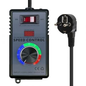 4000W Regulateur de Tension AYWHP AC230V 10A Variateur de Vitesse,Moteur Contrôleur de Vitesse du Ventilateur pour Moteur Contrôleur de Vitesse du Ventilateur Meuleuse d'angle Souffleur Perceuse Manue (Quan Ruiqi, neuf)