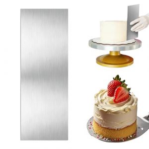 COYUN 1PCS Grattoir &agrave; G&acirc;teau en M&eacute;tal Lisseur Gateau Patisserie en Acier Inoxydable Outil de D&eacute;coration de G&acirc;teau Outil de Gla&ccedil;age de G&acirc;teau Grattoir Cr&egrave;me au Beurre pour G&acirc;teau Dessert(B) (HLWA RETAILS LTD UKSTORE, neuf)