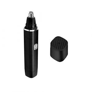 Jaimela Tondeuse pour poils du nez, &agrave; piles, &eacute;lectrique, sans douleur, pour hommes et femmes, noire (JI Gui, neuf)