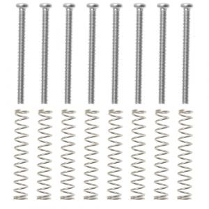 Create idea 8pcs Vis de Montage pour Micro Humbucker M2,5 X P0,45 Longueur 31 Mm avec Ressorts de 28 Mm pour Installation Et Réglage de Micro à Double Bobine de Guitare Argent (Create Idea, neuf)