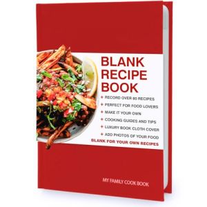 Suck UK | Livre de recettes pour vos propres recettes | Mon livre de cuisine familial | Carnet de recettes cartonn&eacute; | Journal alimentaire personnalis&eacute; et livre de scrap (Good Superstore, neuf)