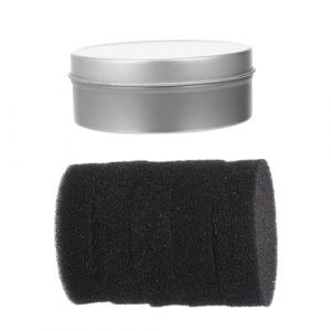 OSALADI Kit de Nettoyage pour Pinceaux de Maquillage 6 Pi&egrave;ces &Eacute;ponge Nettoyante Noire R&eacute;utilisable Bo&icirc;te Compacte sans Eau ni Produit Chimique Maison et Voyage (Original MJW, neuf)