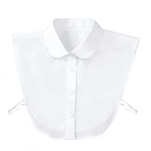 JMITHA Col de Chemise Faux Col Femme Col Chemise Femme Amovible Col Blouse pour Chemisiers Chandails (Blanc 02) (Jmitha, neuf)