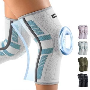 CAMBIVO Genouillere Arthrose Genou 2 Pcs, Genouill&egrave;re Sport avec Stabilisateurs Lat&eacute;raux en PMMA et Coussin en Gel Rotulien, Genouill&egrave;re Rotulienne pour M&eacute;nisque, Douleur Genoux, Sport (Cambivo-FR, neuf)