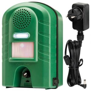 Garden protector 2 "Vert" plus Adaptateur secteur - WEITECH Répulsif ultrason chiens et chats WEITECH Ultrason Anti Chats et Chiens Deluxe sur 200m² (cloture-electrique-expert, neuf)