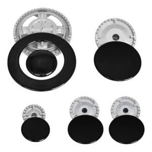 1 lot de capuchons universels pour brûleur de cuisinière à gaz, ensemble de chapeaux de cuisinière, couronne de four et capuchon de flamme, pour la plupart des brûleurs de cuisinière à gaz, plats (wuhanyaoyoudianzikejiyouxiangongsi, neuf)
