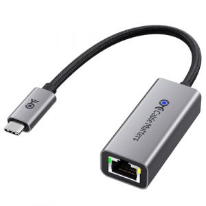 Cable Matters Adaptateur USB C vers Ethernet 2.5Gb, Vitesse réseau 2.5 Gigabit, Adaptateur USB C vers Ethernet Compatible avec USB4, Thunderbolt 4/5, Plug & Play pour MacBook, Laptop (Cable Matters, neuf)