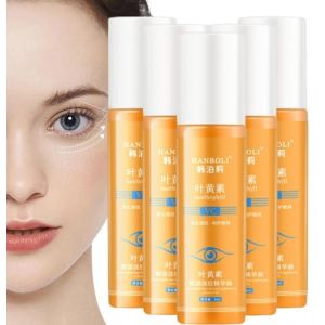 Sérum Pour Les Yeux à La Lutein,Sérum Réparateur Anti-Rides Pour Les Yeux Avec VC Et Lutéine,Huile Essentielle De Lutéine Pour Les Yeux,Pour Atténuer Les Poches Sous Les Yeux Et Les Cernes (8ml, 5PC) (FEIBAO&-Wu, neuf)