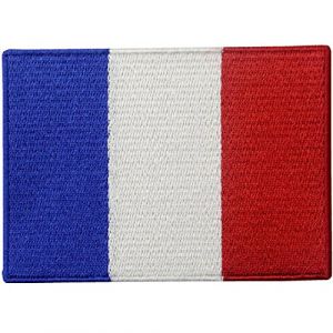 Drapeau de la France Français Emblème national Brodé à Repasser ou à Coudre Patch (Ginxu, neuf)