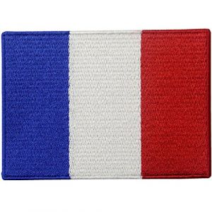 Drapeau de la France Français Emblème national Brodé à Repasser ou à Coudre Patch (Ginxu, neuf)