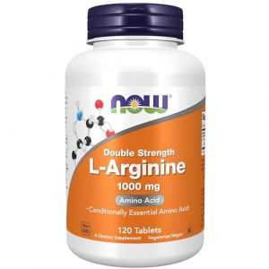 Now Foods, Double Strength L-Arginine, 1.000mg, 120 Comprim&eacute;s v&eacute;g&eacute;taliens, Acide Amin&eacute;, Test&eacute; en Laboratoire, Sans Gluten, Sans Soja, Sans OGM (NaturProdukte, neuf)