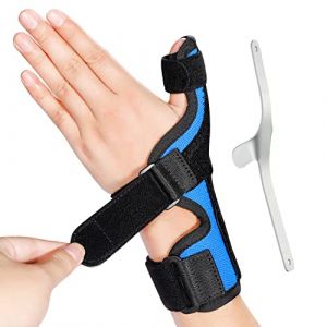 Attelle du Pouce de Déclenchement pour les Mains Gauche et Droite, Orthèse du Pouce, Pouce Fixe et Support du Poignet, pour Entorse de l'articulation du Pouce, Tenosynovitis du Pouce -S/M (Weiying Technology, neuf)