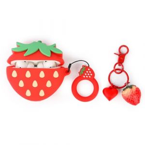 Folaxshoo Coque mignonne pour AirPods Pro 2e/1&egrave;re g&eacute;n&eacute;ration (2023/2022/2019), avec poup&eacute;e et cordon anti-perte, Folaxshoo Coque de protection en silicone antichoc avec kits pour homme et femme (XMBYGY, neuf)