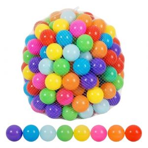 G&eacute;n&eacute;rique 50 Pi&egrave;ces Balles De Piscine &Agrave; Balles | Balle Color&eacute;es &Oslash; 7cm pour Piscine B&eacute;b&eacute; | Balle De Jeu en Plastique | Boules De Fosse &Agrave; Boules Anti-&eacute;crasement | pour Salle De Jeux, Piscines (Gusengo, neuf)