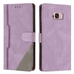 Coque pour Galaxy S8 Plus, Housse en Cuir PU Portefeuille, Etui de Protection &agrave; Rabat Magn&eacute;tique Coque pour Samsung Galaxy S8 Plus, Violet (JZhou Store, neuf)