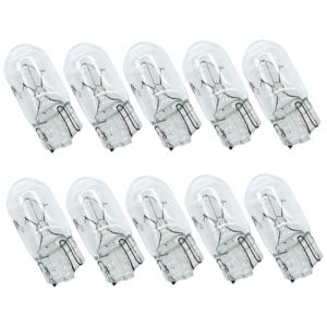Peosaard Lumières du tableau de bord, ampoules halogènes de 10pcs, ampoule 12V 5W T10, lumières blanches, grappes jauge non polarité pour dôme, lumière la plaque d'immatriculation, tableau bord, clig (yunchengshiyanhuquxiongxueshangmaoyouxiangongsi, neuf)
