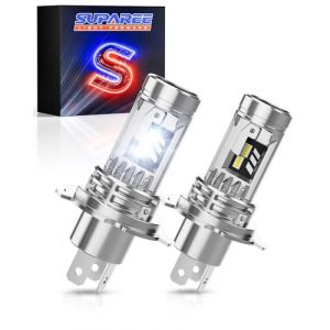 SUPAREE Ampoule LED H4 Canbus Ampoule H4 LED Voiture 9003 H4 26000LM 6500K 55W Hi/Lo Phares 1:1 Mini Design avec Ventilateur Plug n Play 2Pcs (SUPAREE FR, neuf)