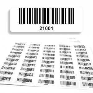21001-22000 Lot de 1000 &eacute;tiquettes de codes-barres DGUV 5 chiffres 1000 &eacute;tiquettes autocollantes 50 x 17 mm (21001-22000) (beihaasnatuerlich, neuf)