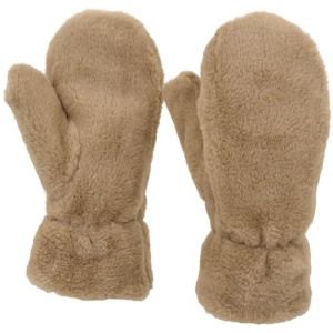 styleBREAKER Moufles femme en fausse fourrure douillette - Gants d'hiver en fausse fourrure douce et chaude 09010050, couleur:Beige (styleBREAKER, neuf)