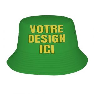 MOSGDBV Bob personnalis&eacute; Chapeau bob Personnalisable Homme Femme &ndash; Ajoutez Un Design Dr&ocirc;le Chapeau de Peche &ndash; Id&eacute;e Cadeau Parfaite pour Vacances et Ext&eacute;rieur (l&uuml;simaoyi, neuf)