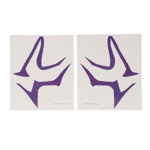 YUYTE Tatouages ​​temporaires Kpop, Autocollants R&eacute;sistants &agrave; L'eau et &agrave; la Sueur pour le Cosplay et les F&ecirc;tes, avec des Illustrations Exclusives, sans Danger (ZLBT Violet Autocollants poitrine) (Lyanzhi, neuf)