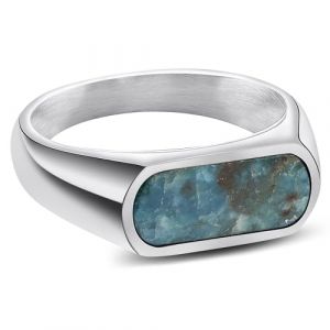 Arkai by Trendhim Chevali&egrave;re pour homme, en acier inoxydable, avec pierre naturelle, design danois, bijou expressif pour homme pour le quotidien et les occasions, 57mm, M&eacute;tal non pr&eacute;cieux, Aucune (Trendhim, neuf)