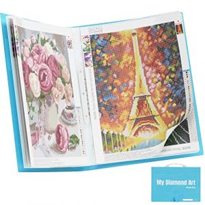 ARTDOT A2 Rangement Diamond Painting Classeur avec Poignée, Porte Vue comme Diamond Painting Accessoires pour Stocker Peinture Diamant, Broderie Diamant, 30 Pochettes Contenir 60 Feuilles (ARTDOT, neuf)