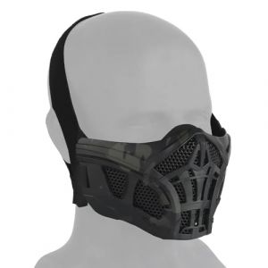 Peminkoo Masque Tactique Demi-Visage Paintball Airsoft Protection Scorpion Masque intérieur en Silicone Respirant Cosplay Masques (BCP) (OUTUO-EU, neuf)