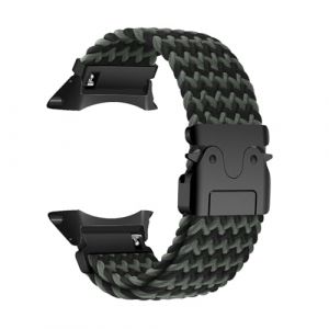 KMKJSH Tressé Bracelet en Nylon Compatible avec Suunto Core Bracelets de Montre, Réglable Boucles Latérales en Métal Sport Hommes Femmes Bande de Rechange pour Suunto Core Sangles (3) (Kemikeji, neuf)