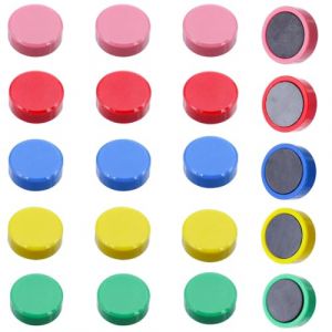 BDEPSTR 20PCS Aimant Frigo, Aimant Puissant Aimants Tableau Magnétique Magnet Frigo, pour Le Tableau Blanc, la Cuisine et Le Bureau, pour Tableau Magnetique,Calendrier, Frigo (ZLw6679, neuf)