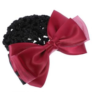 PACKOVE 2 Pièces fleur de filet à cheveux chignon femme clip de couverture de chignon de cheveux agrafe pince cheveux Filet à chignon pour filles couverture de chignon bowknot en tissu (Spring TU, neuf)