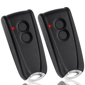 AKVF Télécommande Portail Garage pour EcoStar RSC2-433 RSE2-433 RSZ1-433 pour Hormann Ecostar Liftronic/TUBAUTO EuroPro 500/700/800 Portronic D2500/D5000/S4000 Opérateur, 2 Pack (QIYUAN Group, neuf)