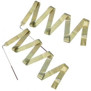 Original Cup Lot de 2 Rubans de Gymnastique Dor&eacute;s | Ruban GRS Enfant 2 M&egrave;tres pour Danse, Gym, Entra&icirc;nements au Sol, Comp&eacute;tition | Accessoires Cirque Enfant | Aerobik&reg; (Original-Corner, neuf)